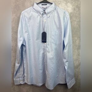 Ben Sherman Sky‎ Blue Men's dress office career casual Bussenis  shirt Size L